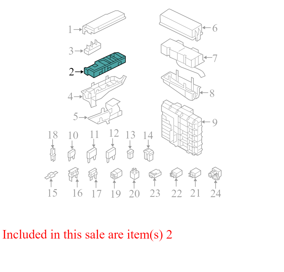9L8T14A003BA 2009 Ford Escape Fuse Box 9L8T14A003BA OEM USED VIN 7 (8th digit)