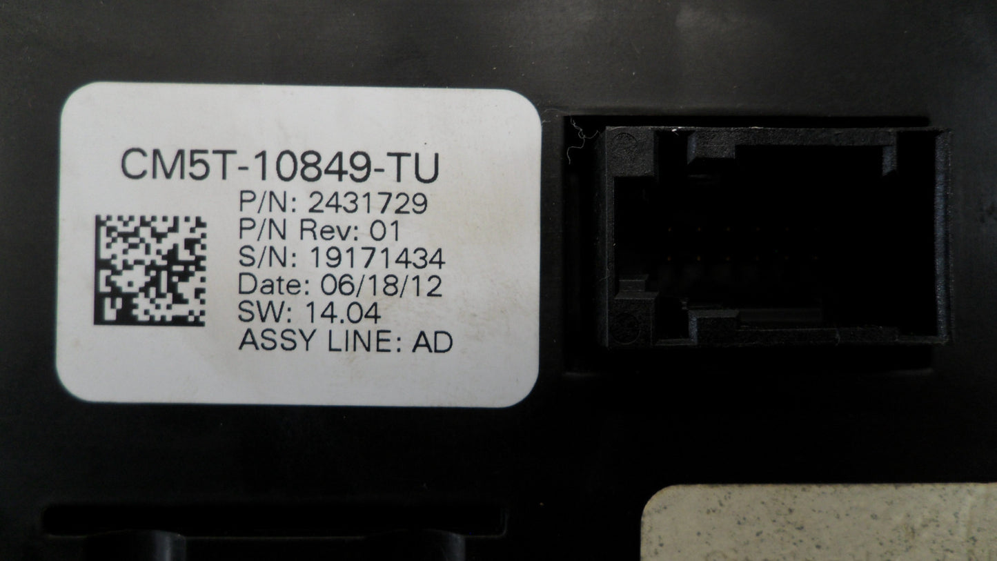 CM5T10849TU 2012 Ford Focus Speedometer Instrument Cluster 111229 Used CM5T10849TU OEM
