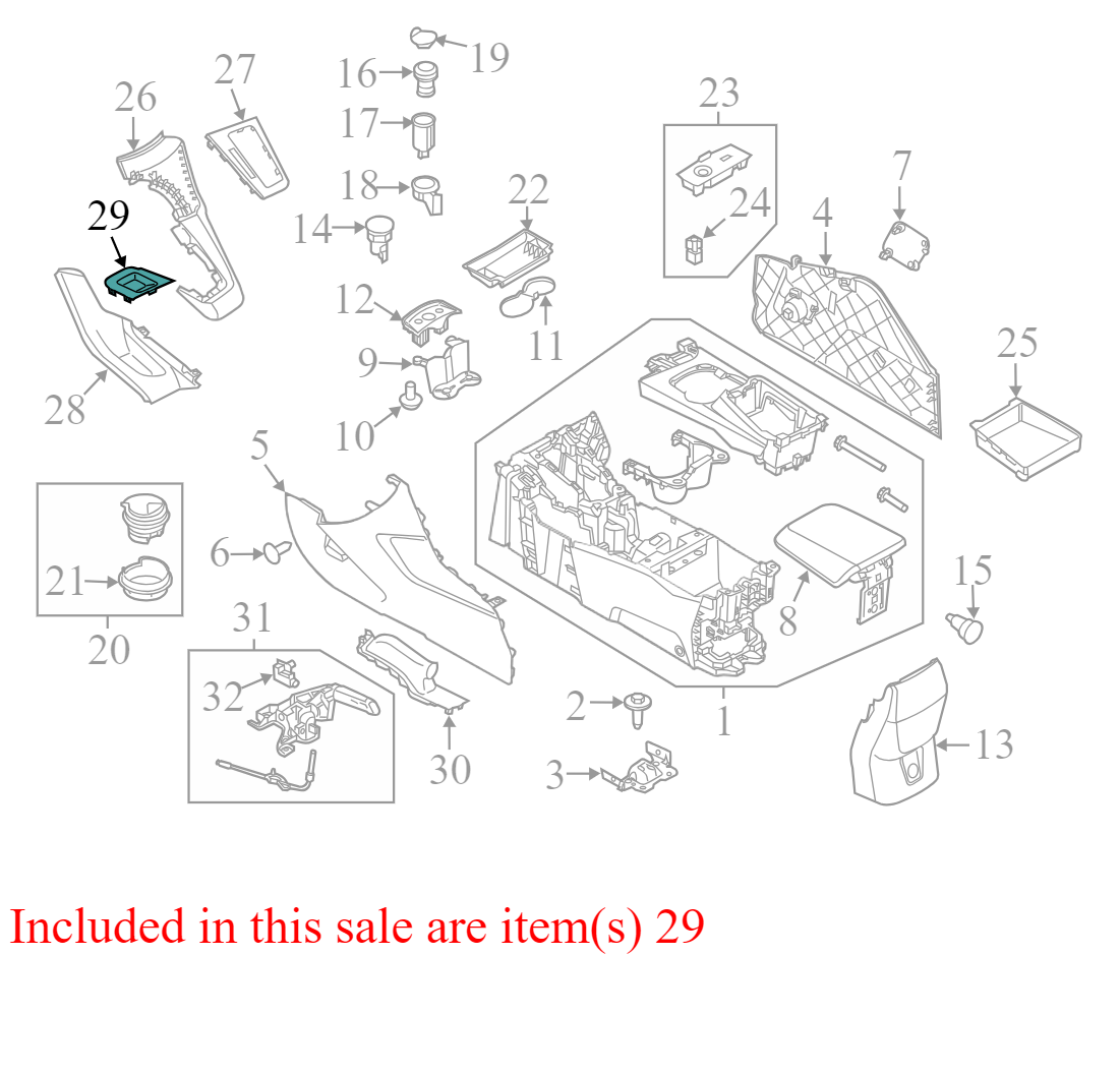 BM51A061B84AAW 2012-14 Ford Focus Console Brake Handel Cover Trim Bazel Used BM51A061B84AAW OEM