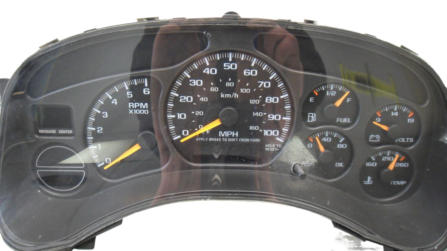15055362 2000-2002 Chevrolet Silverado Speedometer Instrument Cluster Used 15055362 OEM