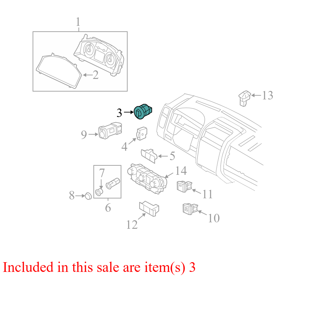 8L8Z11654CA 8L8Z11654CA 2008-2012 Ford Escape Headlight Switch