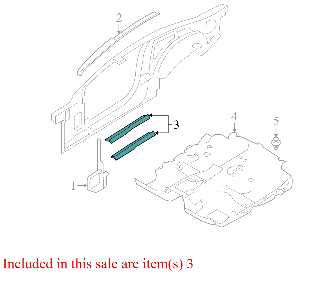 4R336313200EMW 2005-2009 Ford Mustang FR Door Trim Scuff Plate Used 4R336313200EMW OEM