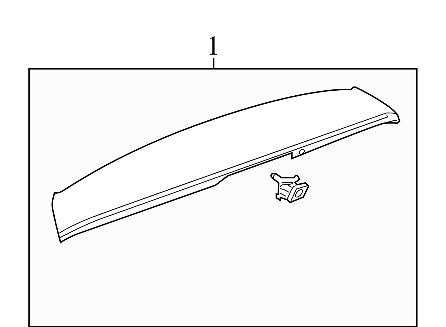 23108132 2008-2017 Buick Enclave Rear Liftgate Spoiler Used 23108132 OEM