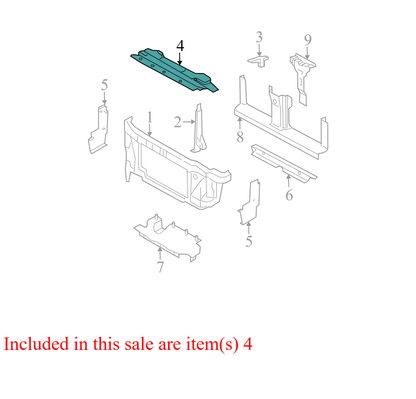 4L1Z19E525AAA 2003-2006 Ford Expedition Radiator Support Upper Air Deflector 4L1Z19E525AAA OEM