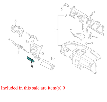 8S4Z5404644BA 2008-2011 Ford Focus Instrument Panel Power Ports Used 8S4Z5404644BA OEM
