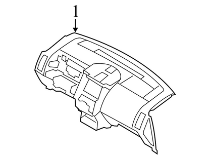 8T4Z7804320BA 2007-2010 Ford Edge Dashboard Panel Used 7T4Z7804320AC OEM