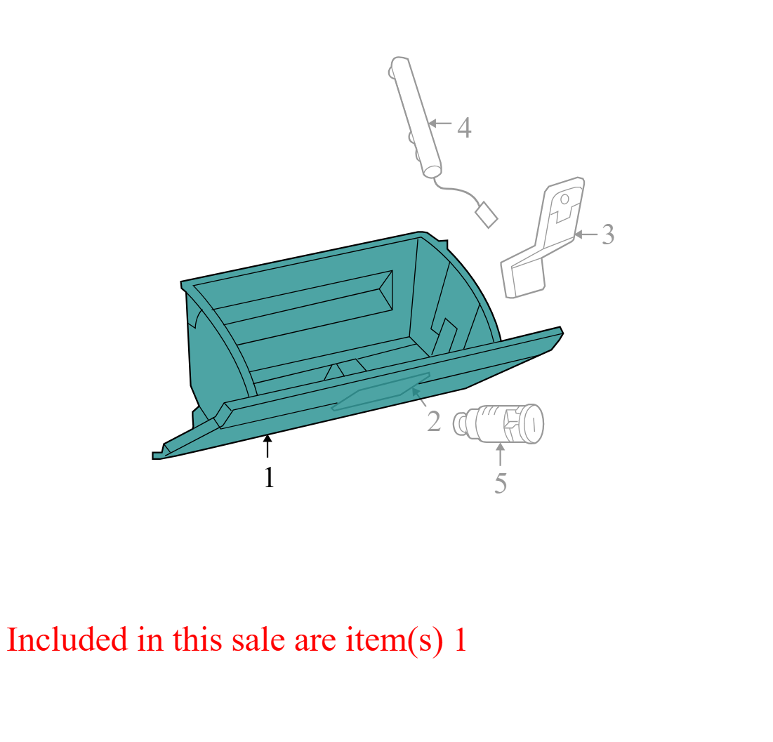 1AE15XT1AC 2007-2010 Chrysler Sebring Front Glove Box Used 1AE15XT1AC OEM