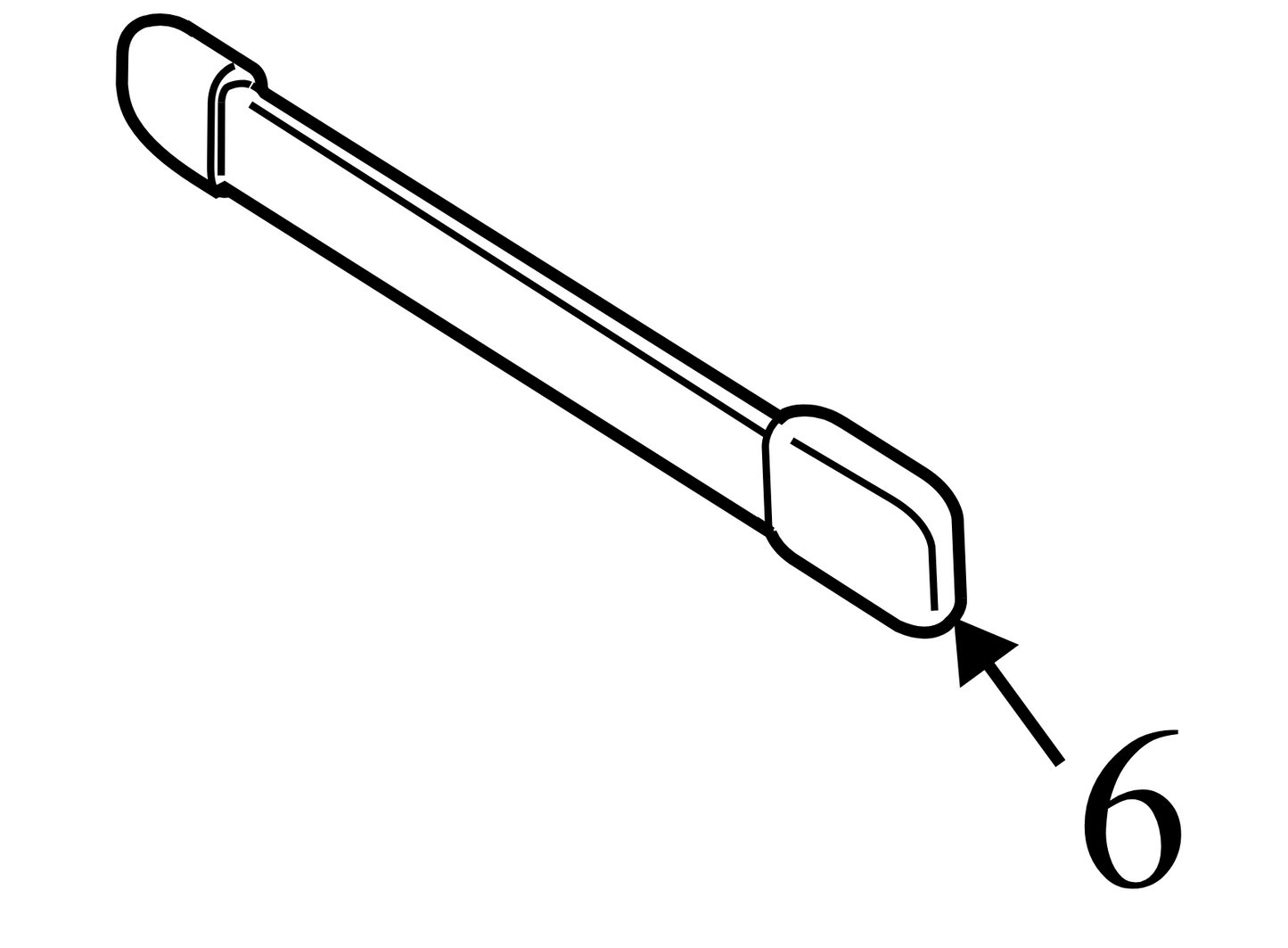 4L1Z78044J40AAA 2003-2006 Ford Expedition Dash Interior Grab Bar Used 4L1Z78044J40AAA OEM