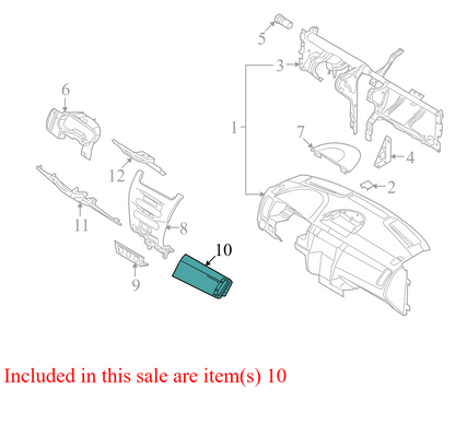 8S4Z5404338CB 2008-2010 Ford Focus Instrument Panel Molding Used 8S4Z5404338CB OEM