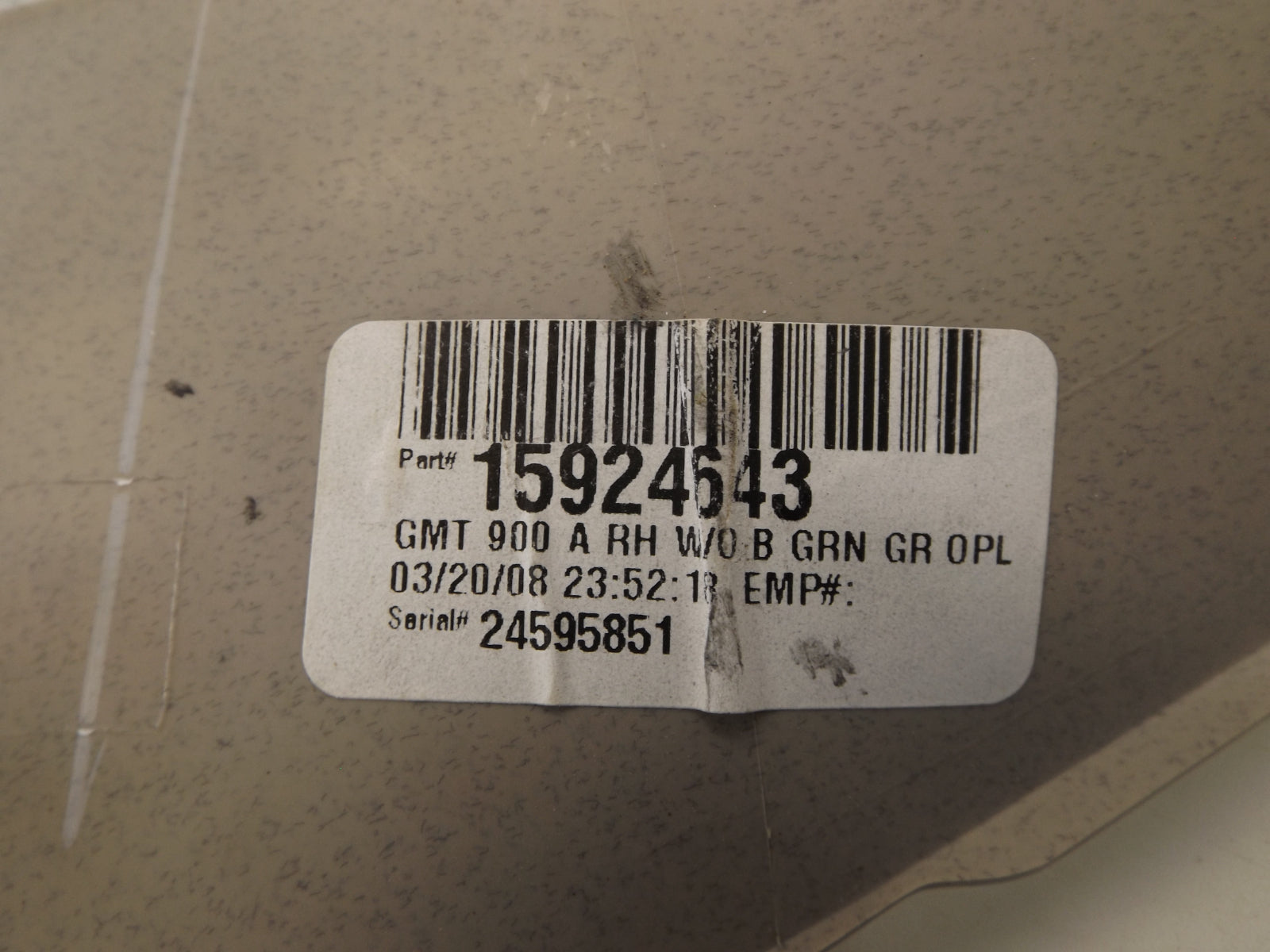 15924643 2008-2009 Chevrolet Silverado 1500 Body A-Pillar Trim Panel Used 15924643 OEM
