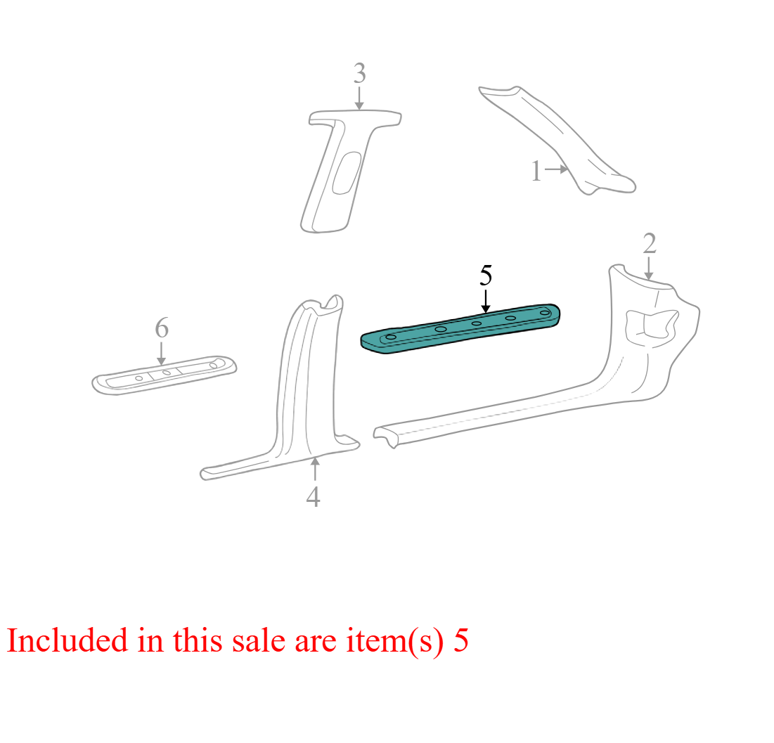 3W135413244ACW 2003-2011 Lincoln Town Car Passenger FR Door Sill Plate Used 3W1Z5413208AAB OEM