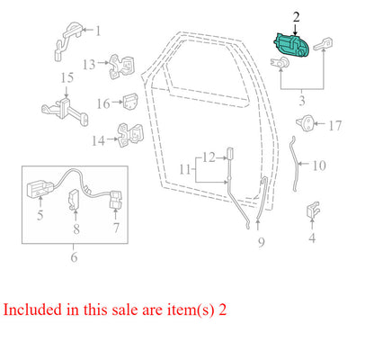 CL3Z1522405BB 2004-2008 Ford F-150 XLT Driver FL Exterior Door Handle Used OEM 6L34-1522401A
