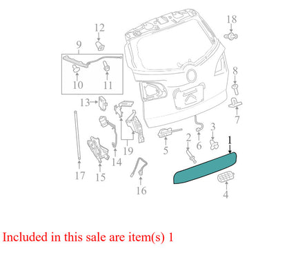 23374287 2008-2012 Buick Enclave Rear Liftgate Latch Handle Used 23374287 OEM