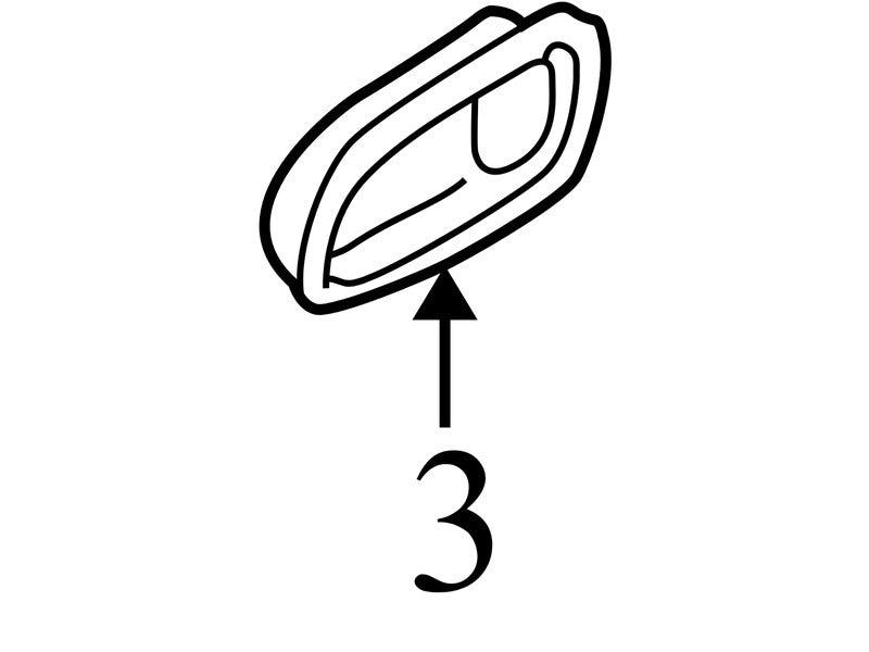 8262126000 2001-2006 Hyundai Santa Fe Rear Right Interior Door Handle Trim Used 8262126000