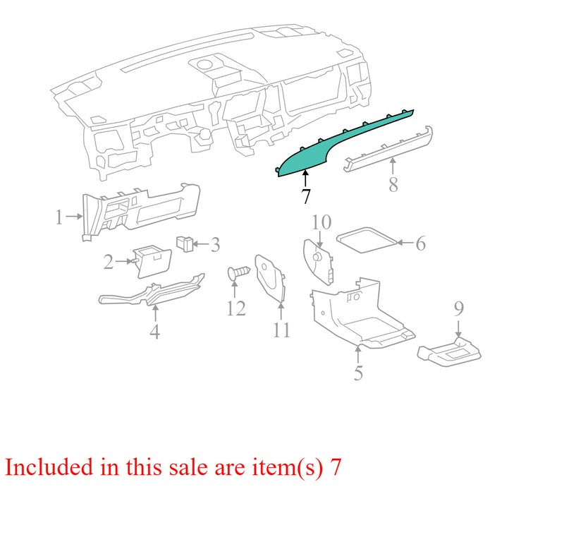5547508040B0 2011-2014 Toyota Sienna Setup Info Select Trim Panel Used OEM 5547508040B0 