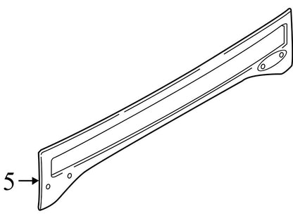 JL3Z99425A34AA 2018-2020 Ford F150 Platinum New OEM Tailgate Molding JL3Z99425A34AA 