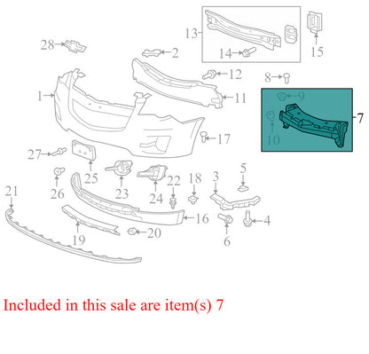 23507949 2010-2017 Chevrolet Equinox Front Bumper Core Support Reinforcement Used OEM