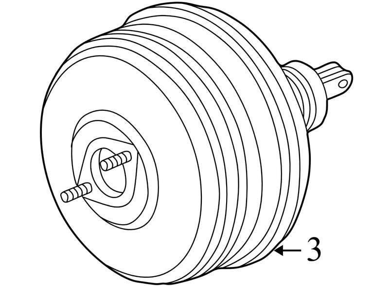 15247618 15247618 2005 Chevrolet Trailblazer Power Brake Booster
