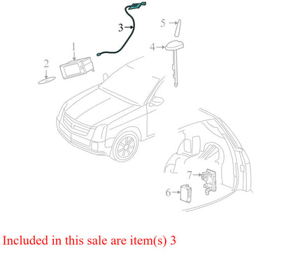 10361083 2004-2009 Cadillac SRX GPS Antenna Assembly Used OEM 1579693