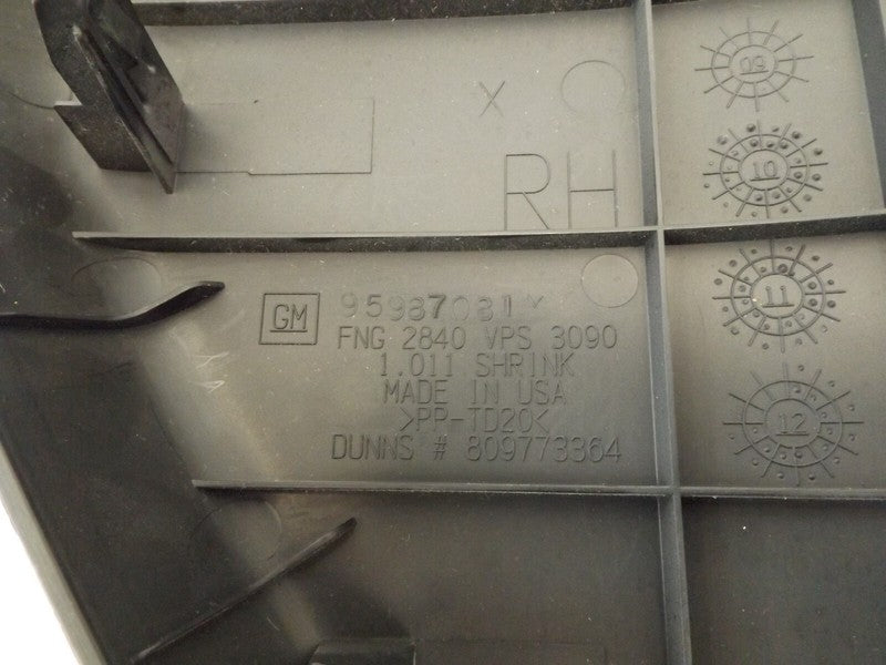 95987081 2011-2016 Chevrolet Cruze Passenger Right Dash End Cap Used 95987085 OEM