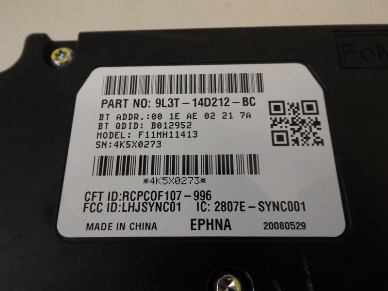 9L3T14D212BC 2009 Ford Fusion Wireless Communication Module Used 9L3T14D212BC OEM