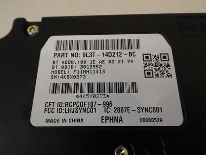 9L3T14D212BC 2009 Ford Fusion Wireless Communication Module Used 9L3T14D212BC OEM