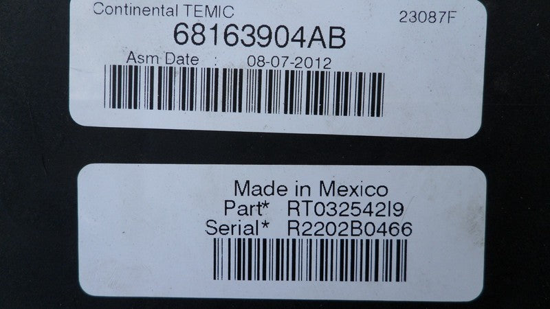 68239606AB 2013 Chrysler Town &amp; Country Fuse and Relay Center Used 68239606AB OEM