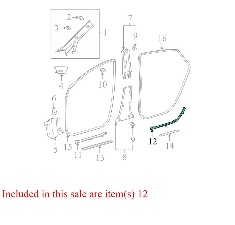 6791747020B0 2004-2009 Toyota Prius Passenger RH Door Sill Trim Plate Used OEM 67917-47020
