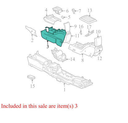 1BV511D1AA 2004-2008 Chrysler Pacifica Center Console Assembly Used OEM P0YV092DAAG