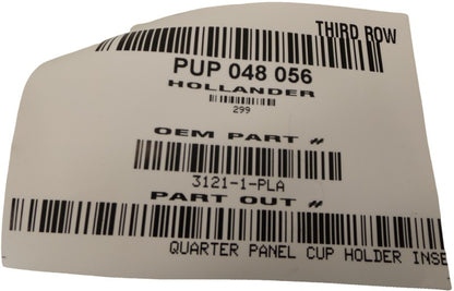 3121-1-PLA 2006-2010 Mercury Mountaineer Rear 3rd Row Cupholder Used OEM 3121-1-PLA