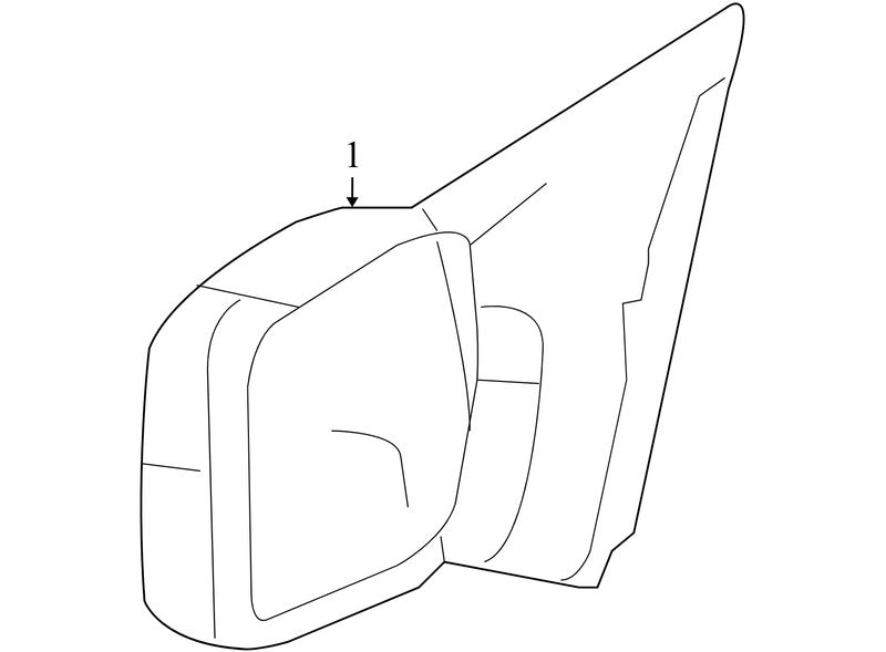 8L3Z17682DB 2004-2008 Ford F-150 Passenger FR Door Mirror Used 8L3Z17682DB OEM