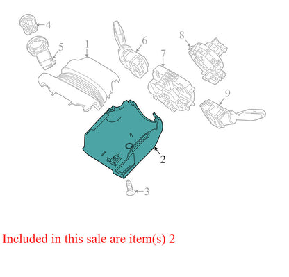 BE8Z3530AB 2011-2019 Ford Fiesta Lower Column Shroud Piece Used OEM AE833533ACBC