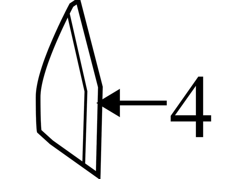 8L847804480A 2008-2012 Mercury Mariner Passenger FR Dash End Cap Used 8L8Z7804480AA OEM