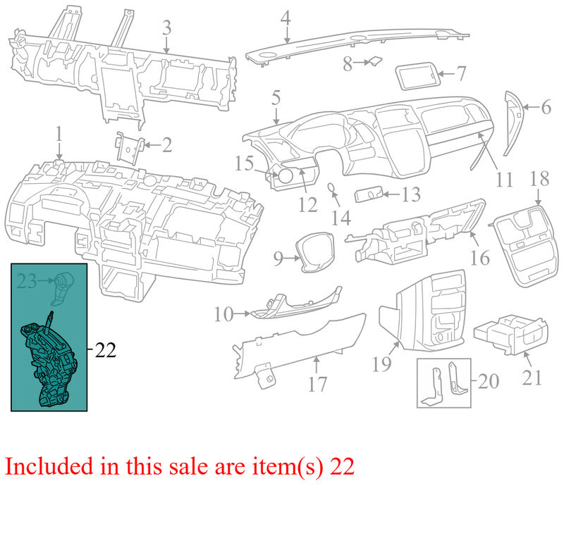 1RV41DX9AI 2013 Chrysler Town &amp; Country Automatic Transmission Shift Lever 1RV41DX9AI 