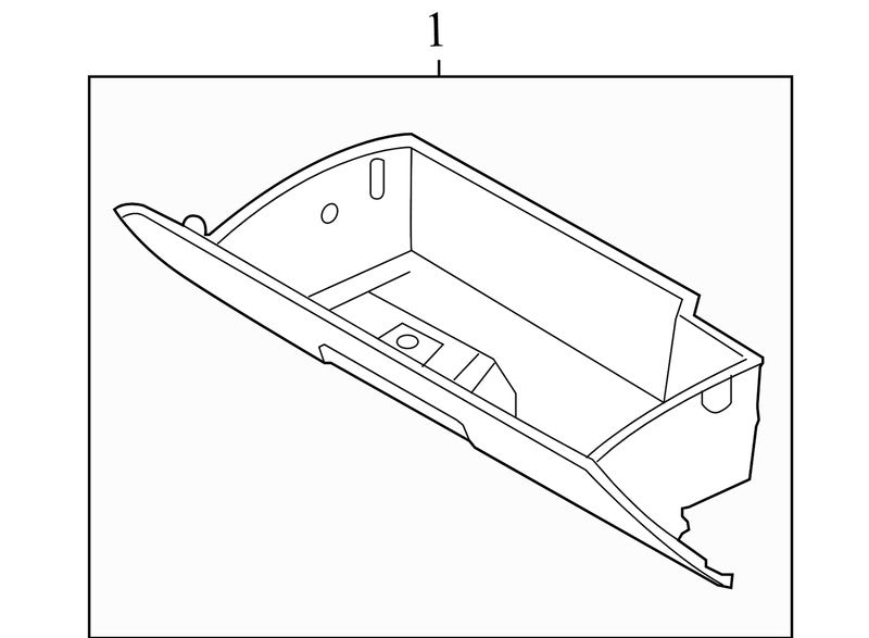 5F9X74060T10AW 2005-2007 Ford Five Hundred Front Glove Box Used 5F9X74060T10AW OEM