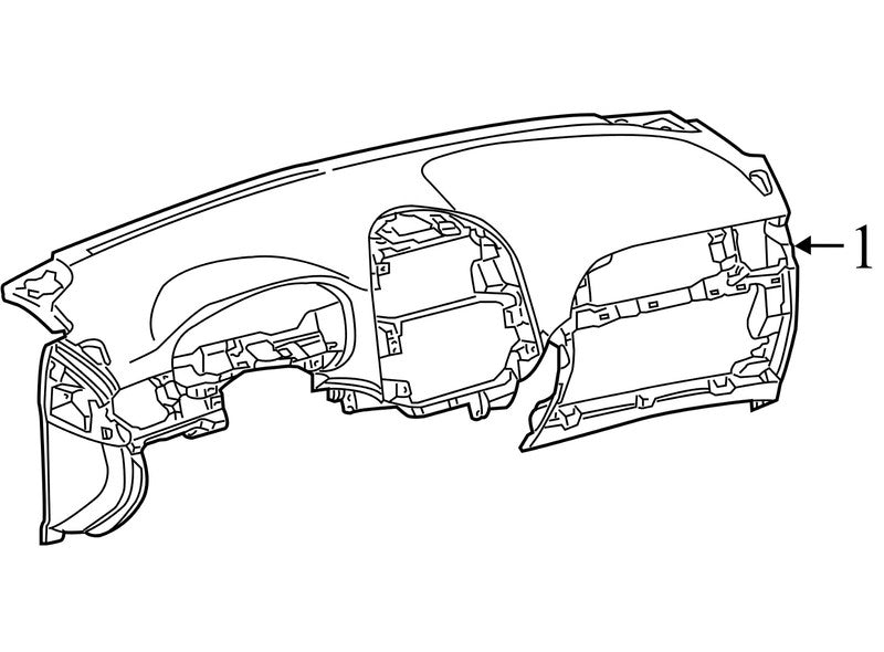 5530108032C0 2011-2014 Toyota Sienna Dashboard Panel Dashpad Used OEM 5530108032C0