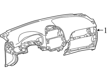 5530108032C0 2011-2014 Toyota Sienna Dashboard Panel Dashpad Used OEM 5530108032C0