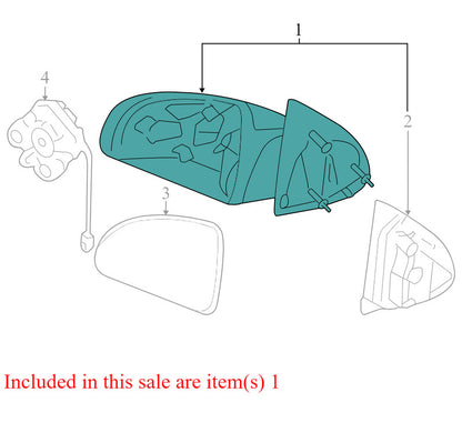 15943825 2005–2010 Chevrolet Cobalt Passenger Side Right Door Mirror OEM Power Body Color
