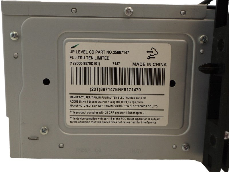 25957375 2006-2011 Chevrolet Impala Radio Unit Used OEM 25887147