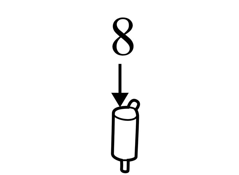 19244683 1997-2008 GMC Safari Windshield Washer Pump Used OEM 22127652