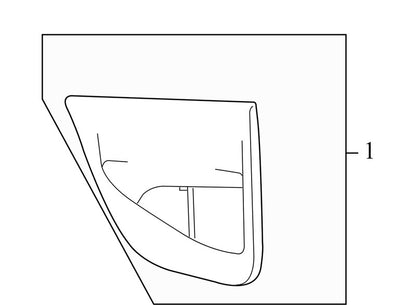 39801395 2010-2016 Volvo XC70 Passenger Rear RR Interior Door Panel Used OEM 30649476
