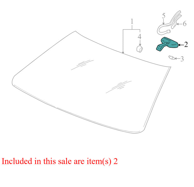 88892505 2001-2005 Chevrolet Impala Interior Rear View Mirror Used 88892505 OEM