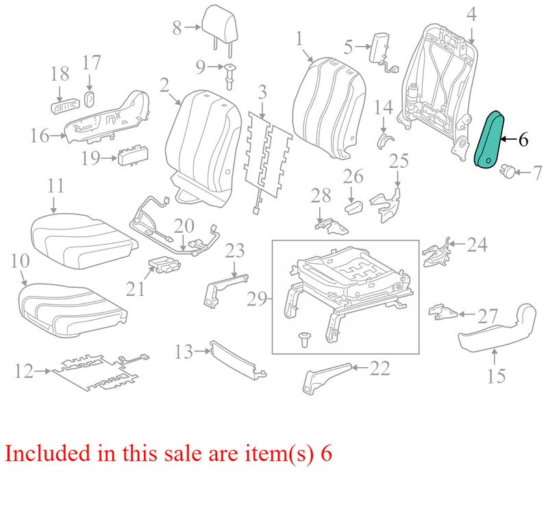 7281008101C0 2011-2014 Toyota Sienna Passenger FR Seat Armrest Used OEM 7281008140E0 