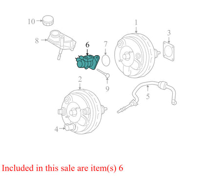 36002450 2010-2016 Volvo XC70 Brake Master Cylinder W/ Reservoir Used OEM 36002450