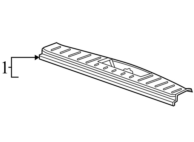 20987193 2010-2017 Chevrolet Equinox Rear Liftgate Sill Trim Used OEM 20872471