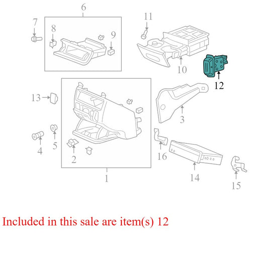 M261621 2005-2007 Honda Odyssey Passenger FR Seat Heater Switch Used M261621 OEM