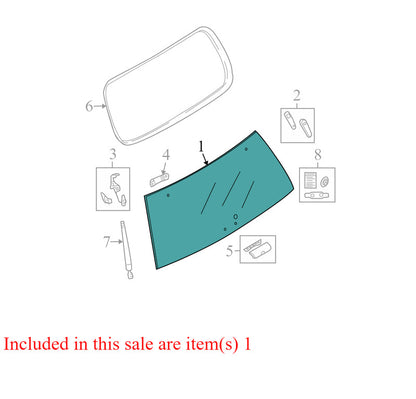 6L2Z78422A12AA 2006-2010 Mercury Mountaineer Rear Liftgate Glass Used OEM 6L2Z78422A12AA