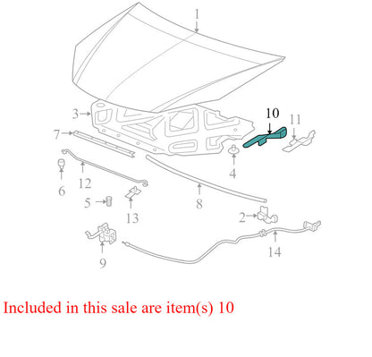 15143682 2005-2010 Pontiac G6 Driver FL Hood Hinge Used OEM 684655