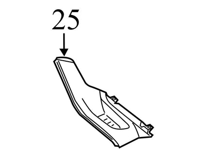 BM51A044L49CB3 2012-2014 Ford Focus Center Console Lower Trim Panel Used CV6Z5804567CA OEM