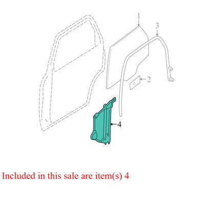 8L8Z7827000A 2008-2012 Ford Escape Driver Rear RL Window Regulator Used OEM 8L8Z7827000A 